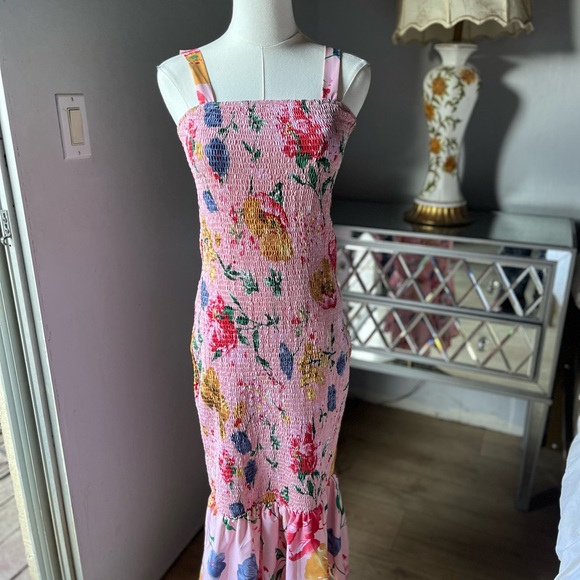 PrettyGarden Dresses & Skirts - Floral Smocked Maxi Dress
